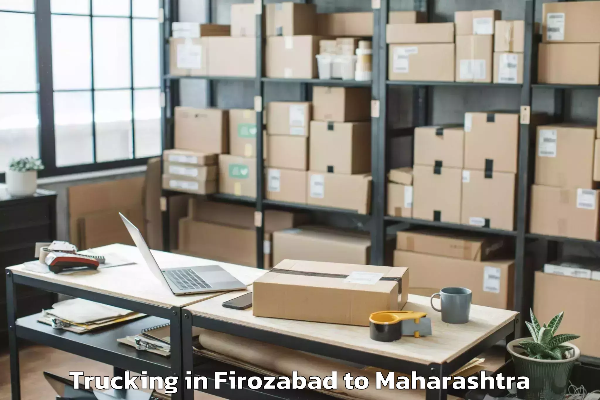 Leading Firozabad to Gadchiroli Trucking Provider